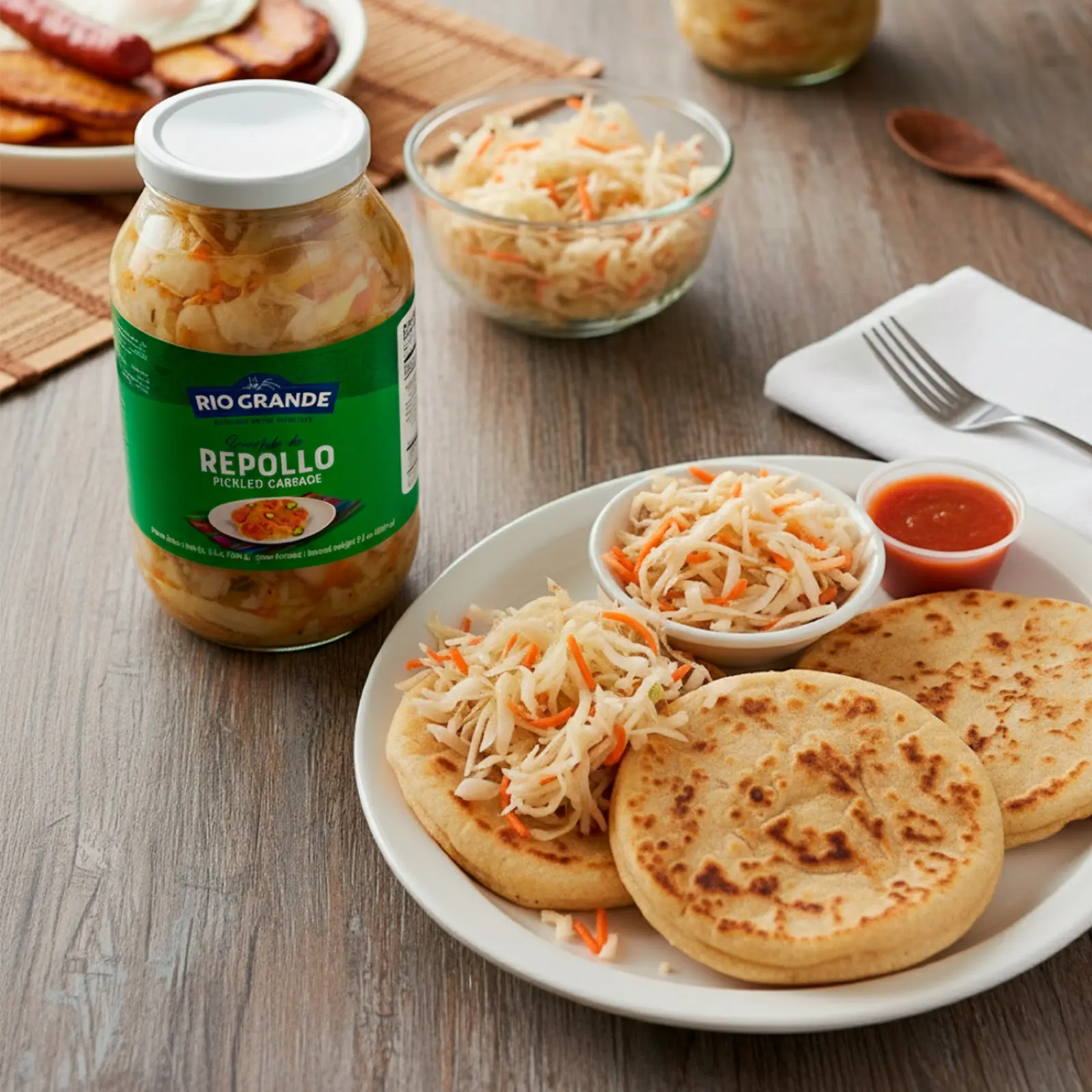Salvadorean Pickled Cabagge Rio Grande Foods prepared