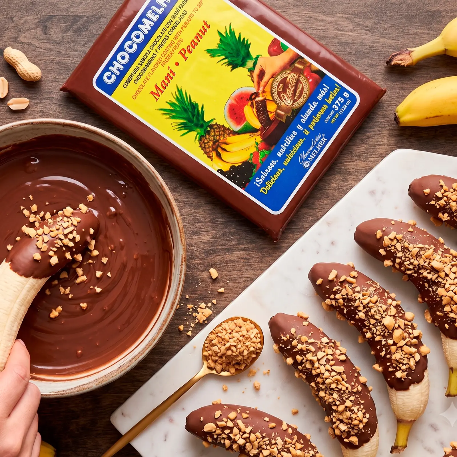 Peanut Chocolate Coating Chocomehler Rio Grande Foods prepared
