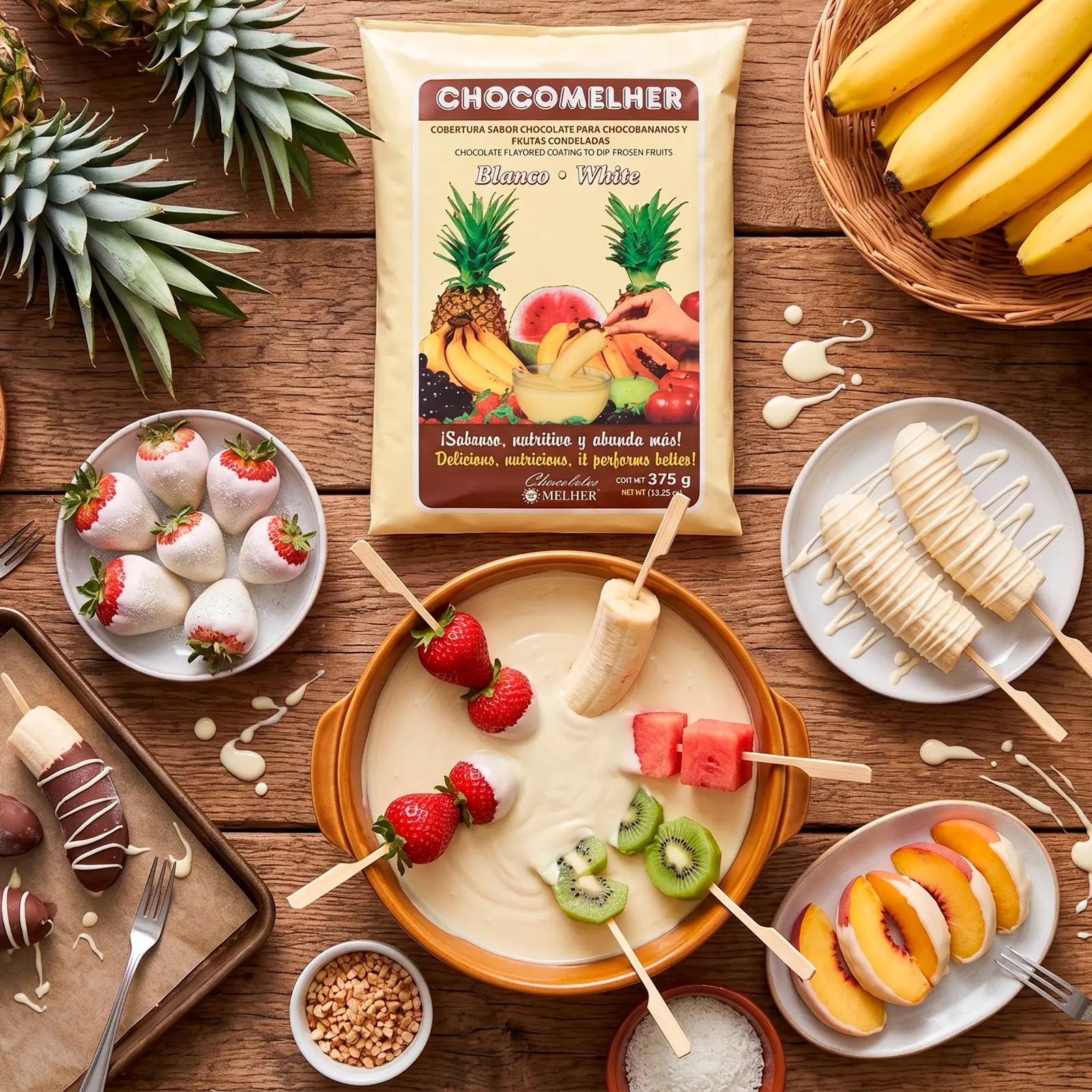 White Chocolate Coating Chocomehler Rio Grande Foods prepared