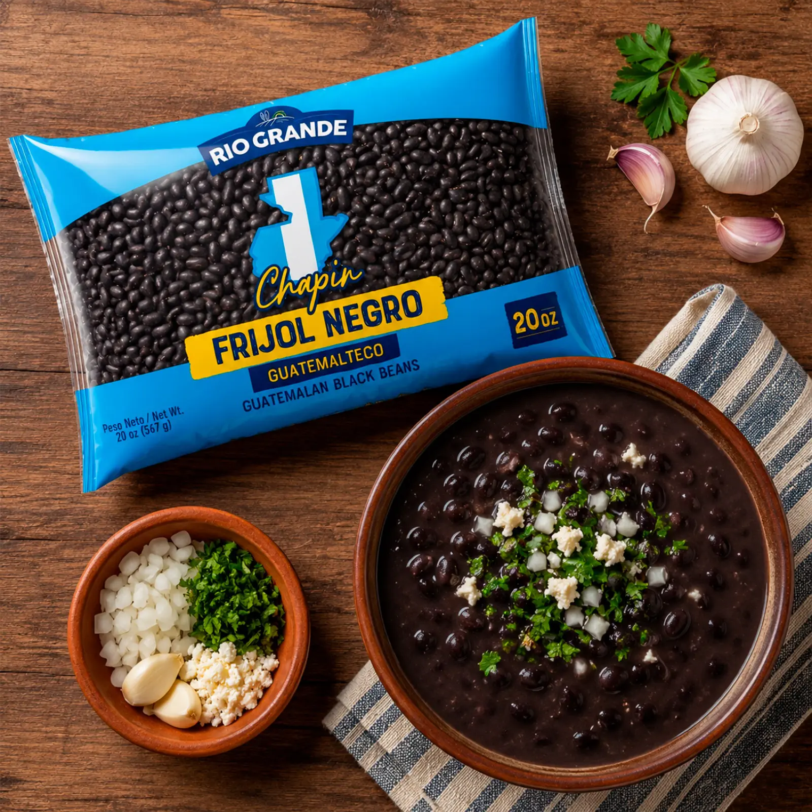 Black Chapin Beans Rio Grande Foods prepared