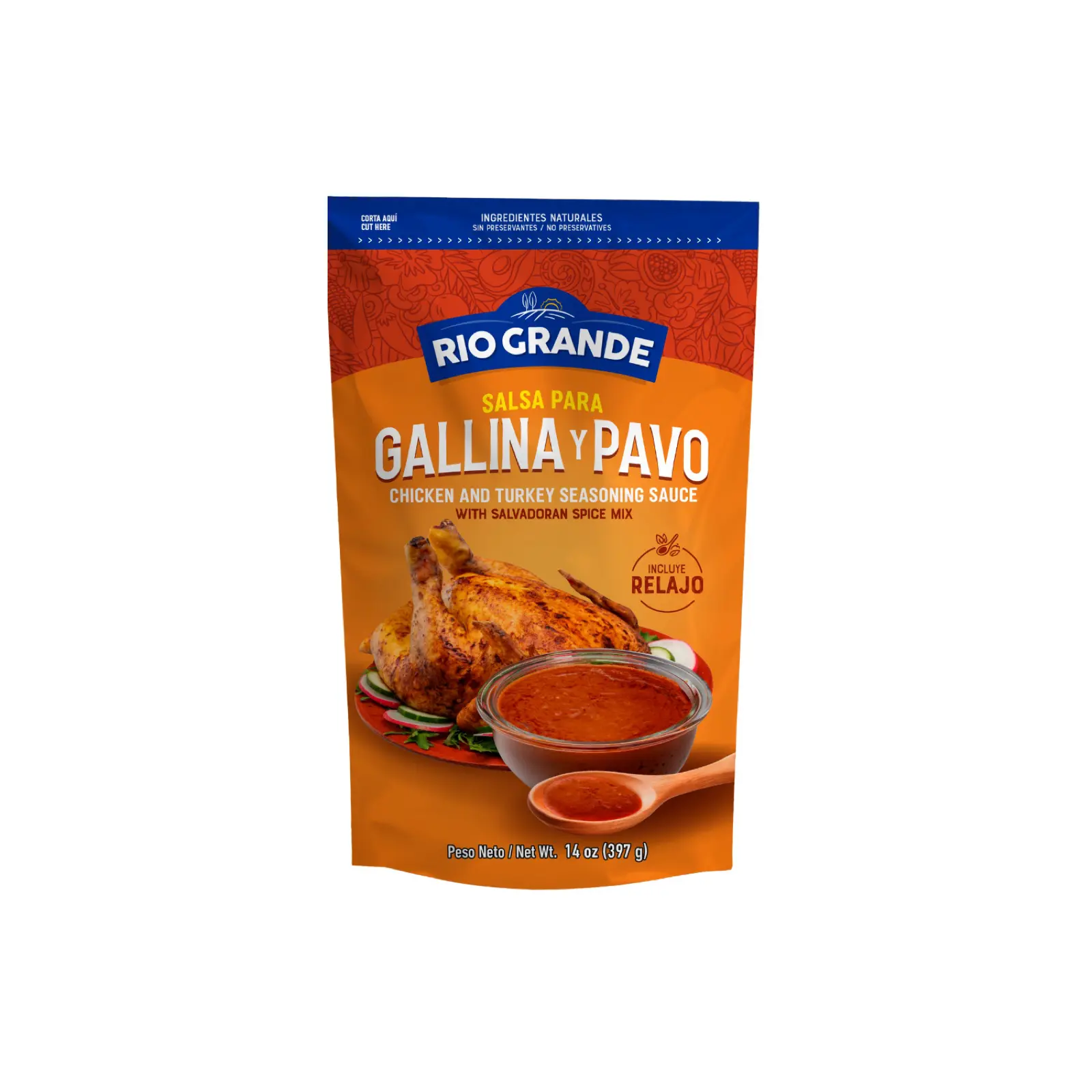 Tomato Sauce for Turkey And Hen Rio Grande Foods package