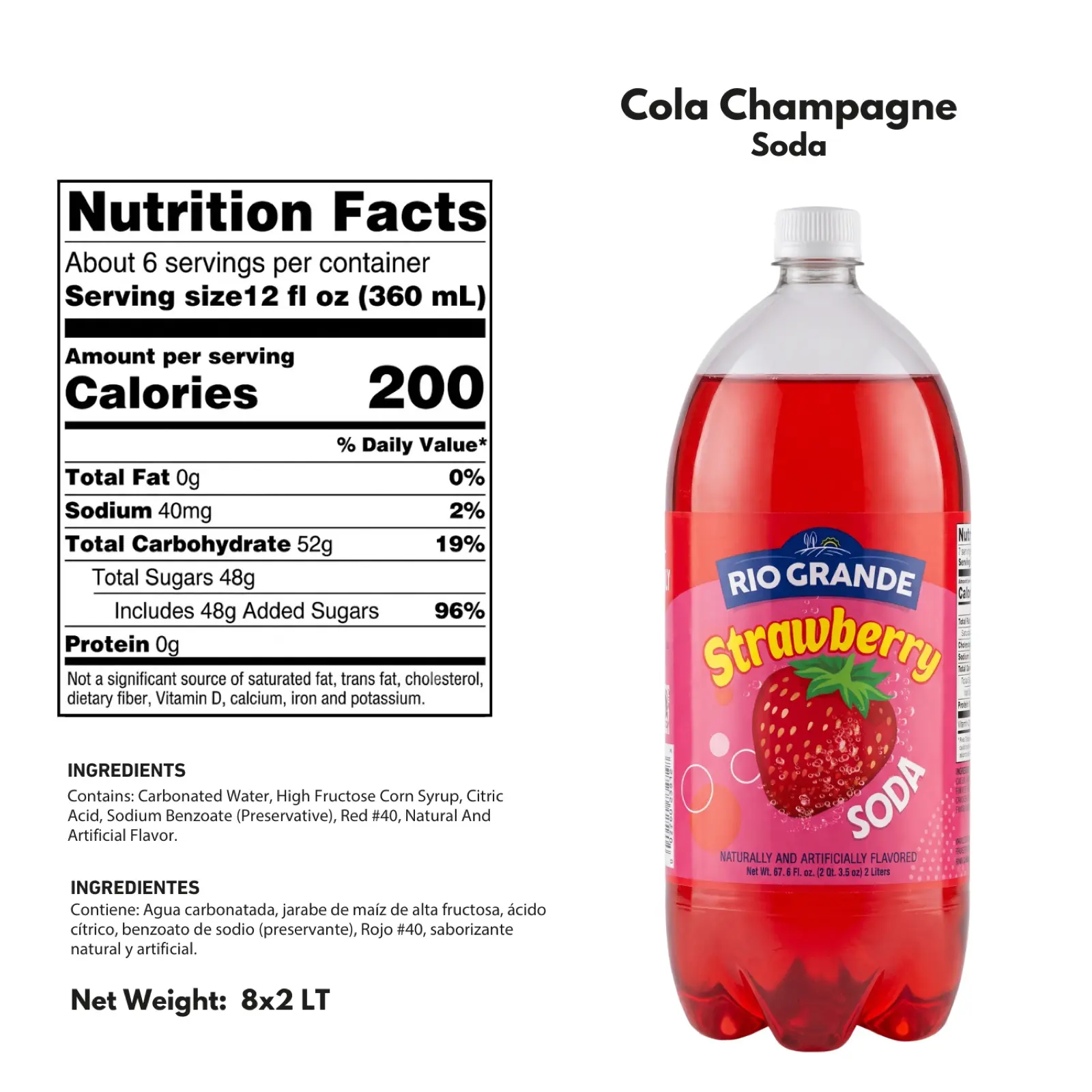 Strawberry Soda Rio Grande Foods product information