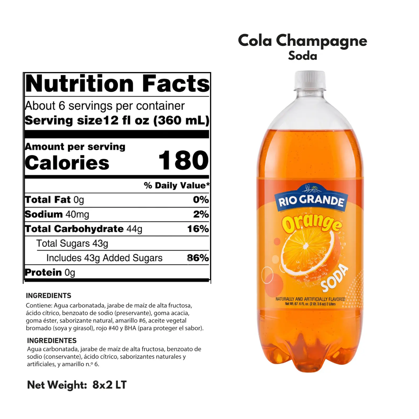 Orange Soda Rio Grande Foods product information