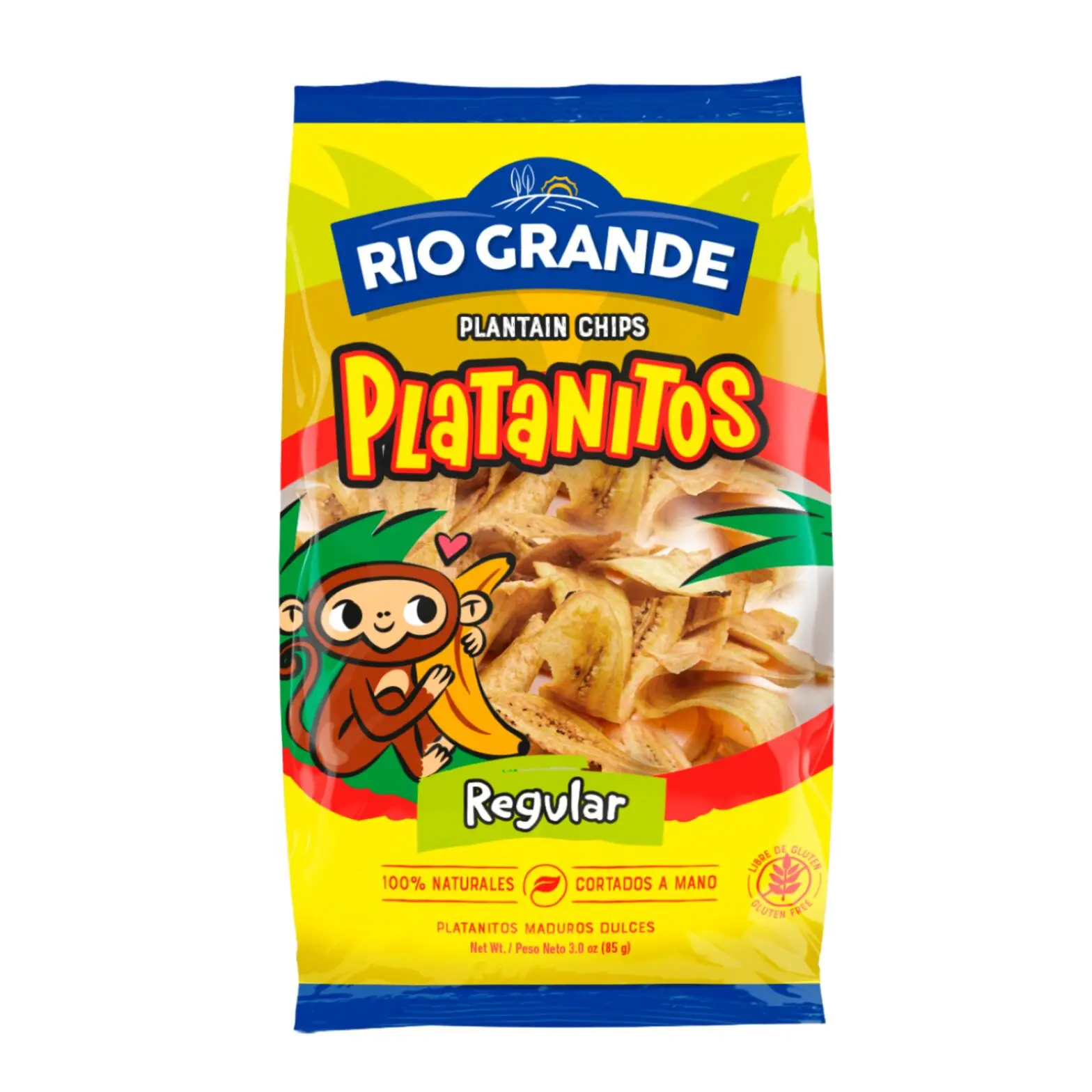 Natural Plantain Chips Rio Grande Foods package