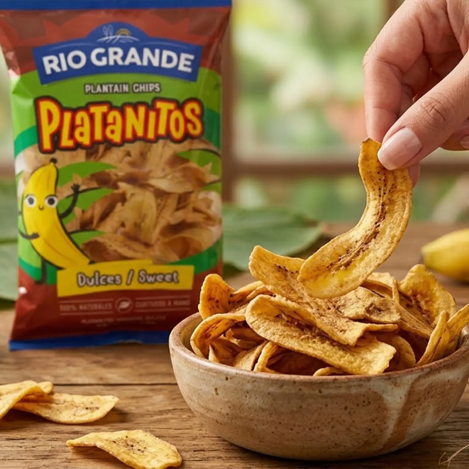 Sweet Plantain Chips Rio Grande Foods prepared