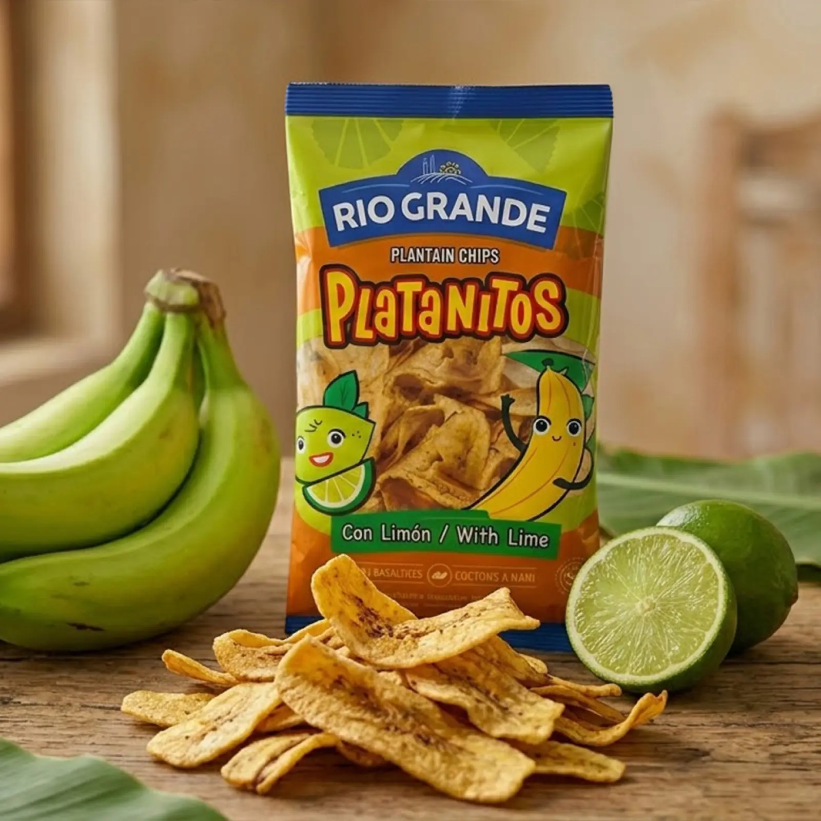 Plantain Chips With Lime Rio Grande Foods prepared