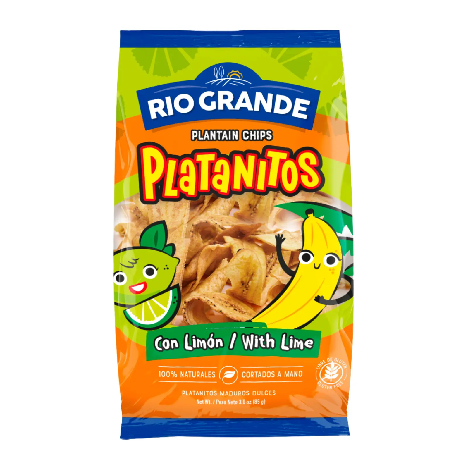 Plantain Chips With Lime Rio Grande Foods package