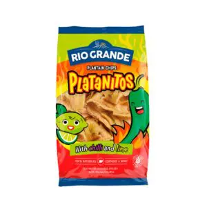 Plantain Chips With Chili And Lime Rio Grande Foods package
