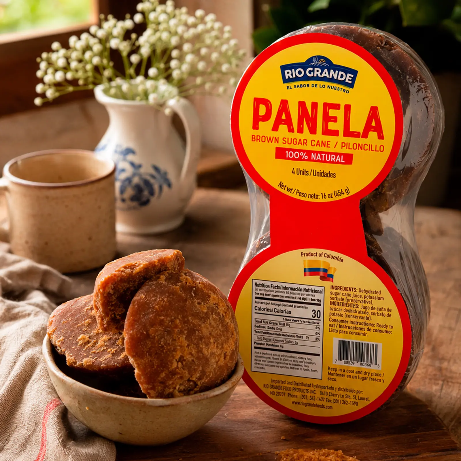Panela 4 Caritas – Rio Grande Foods – plato servido DLC051