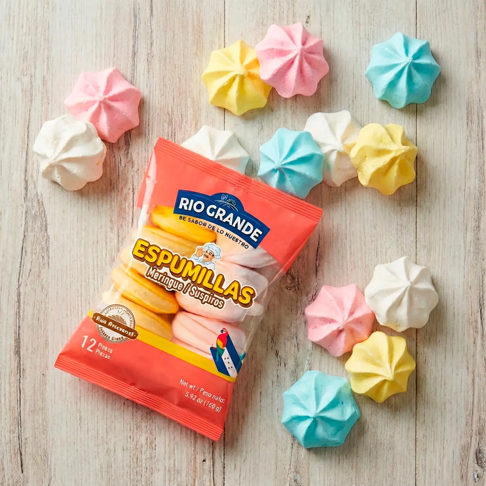Espumillas Meringue – Rio Grande Foods – plato servido DLC124