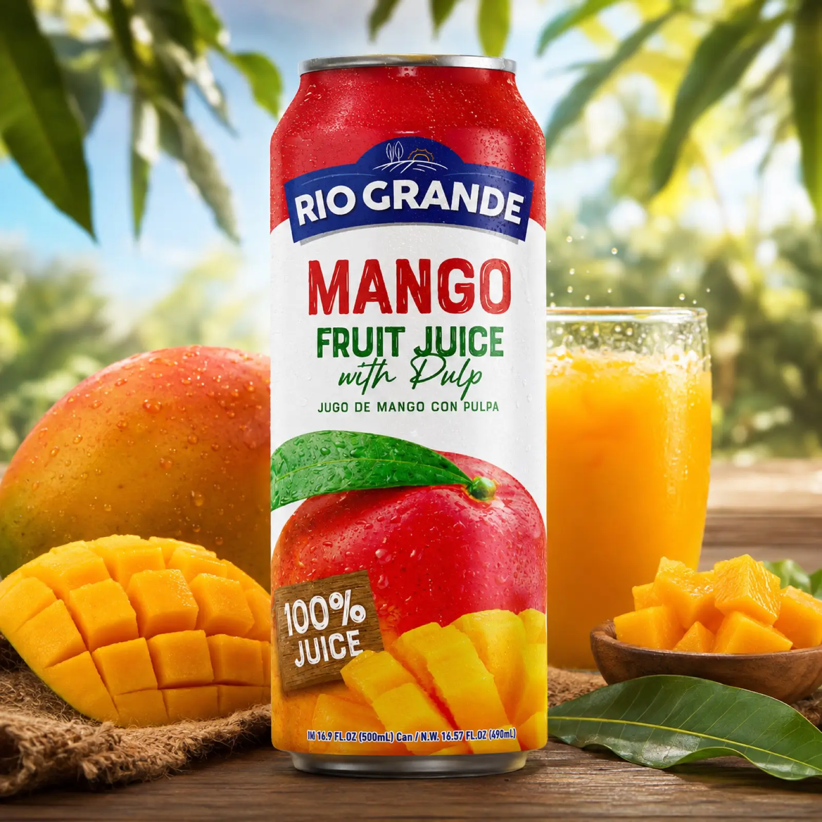 Mango Juice with Pulp (100% Fruit Juice) Rio Grande Foods