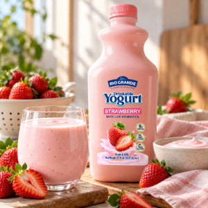 Yogurt bebible de fresa