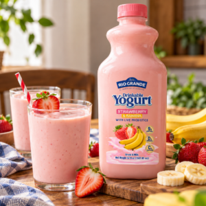Yogurt de fresa y banano